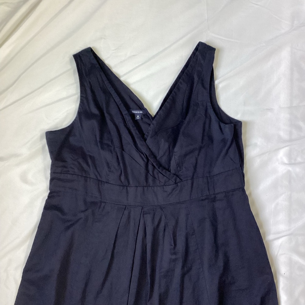 Land’s End Navy Blue Ladies Sleeveless Dress Size 18